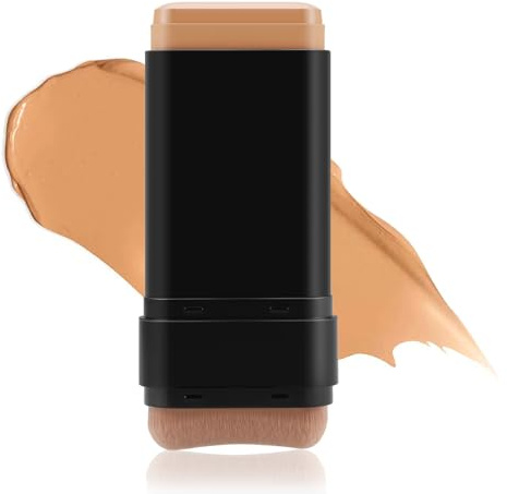 Boobeen Full Coverage Foundation Stick, Cream Foundation Makeup mit Pinsel, Longwear Concealer und Contour Stick mit mattem Finish zum Abdecken von Unreinheiten