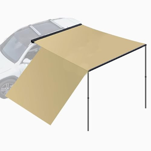 QSNYJPL Avance Furgoneta con Parasol Frontal, Toldo Camper de Poliuretano de 3000 mm, Resistente A La Intemperie y con Protección UPF50+, Altura Ajustable para SUV, Camión