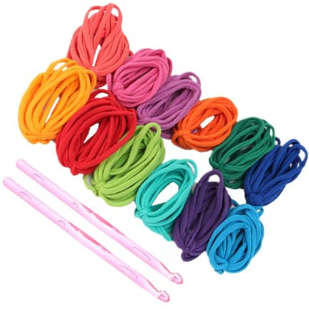 HOODANCOS Kit de Métier à Tisser, Recharge de Boucles Élastiques pour Maniques et Dessous de Verre, Doux, en Polyester et Plastique, 1 Set