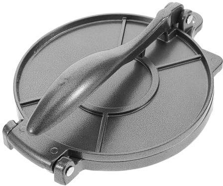 BESTYASH Maschine Teigpresse Mehltortilla aus Aluminiumlegierung mit Faltbarer Struktur Schwarz 16,5cm für Tortillas und Mehlteig für Küche