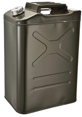 Bidón de Combustible de Metal de 10 L y 2,5 Galones con Pico Flexible, Contenedor de Gasolina, Apto for Viajes Autónomos y Campamentos Al Aire Libre(40L)