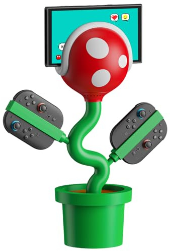 Switch 2 Docking Station 4K 60Hz, POWKONG Switch 2 Dock Ladestation für Joypad Controller PK02-S2, TV Dock Piranha mit HDMI/USB 2.0/USB-C PD Schnellladung Niedliches