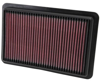 K&N Motorluftfilter: hohe Leistung, Premium, waschbar, Ersatzfilter: kompatibel mit 2010-2019 Mazda L4 2.0/2.3/2.5L (CX-5, 3, 6, Atenza, Biante, Premacy, Axela), 33-2480