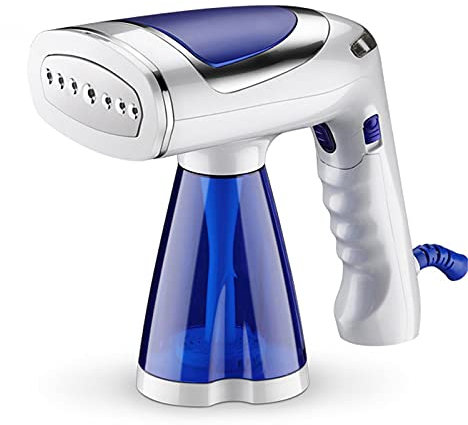 QSCTYG Plancha de Vapor Vertical Ropa de Mano Vaporizador 1600W Tela para el hogar Hierro de Vapor Mini Portátil Viaje Vertical Ropa de Viaje Plancha 486 (Color : Blue, Plug Type : B)