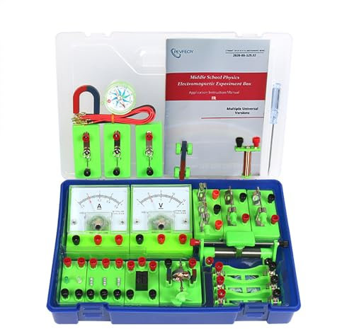 Pevfeciy Kids Science Experiment Kit,Science Educational Kits for Beginner to Learn Electric and Magnetism Basic Circuits Games Lab Exploration Kit Scientific,Stem