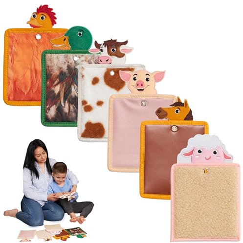 ODOXIA Sensory Mats (Insects) (Insects + Safari) | Sensorische Kinder Sinnesmatten | Taktile Scheiben als Sinnesmatten für autistische Kinder für mehr Sensorik (Farm)