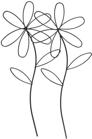 VANZACK 2piezas Multiusos para Plantas Trepadoras Soporte Metálico para Macetas y Jardín