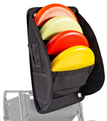 Disc-Golfwagen-Tasche, Disc-Cart-Putter-Tasche für Discs und Discgolf-Zubehör, Disc-Golf-Putter-Tasche für Wagen, Disc-Golf-Aufbewahrungstasche, Disc-Golfausrüstung, Disc-Golfwagen-Zubehör (schwarz)