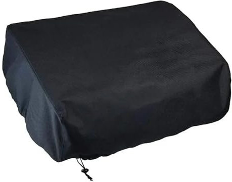 PUYEN Copertura Protettiva for griglia for Barbecue Impermeabile in Poliestere Nera for Piastra da Tavolo da 22 Pollici con Cappuccio 57x48x23 cm Parti for Barbecue
