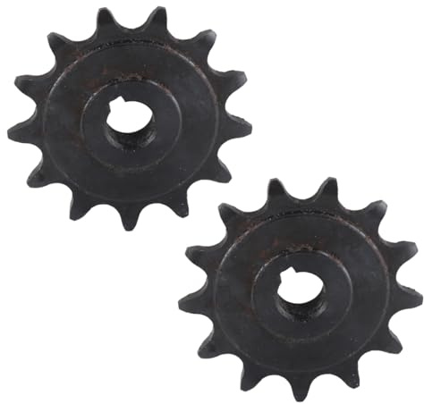 2PCS 13 Teeth Pinion Gear, 13t Small Sprocket Carbon Steel Motor Chain Wheel Universal Motor Sprocket Accessory for Ordinary Bikes