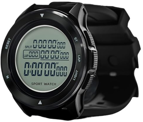 Heidouse stoppklockor, multifunktionell fotbollsdomarklocka, tyst lysande digitalt stoppur med justerbart armband, bärbar stoppur timer för sport simning löpning, stoppur