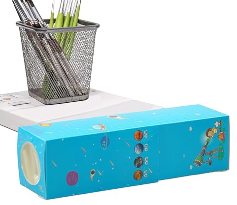 Monocular Telescope Toy - Intellectual Kids Portable Scope | Cardboard Viewer, Lightweight Compact Optical Toy, Mini Extendable Spyglass, Educational Science Gadget For Boys And Girls