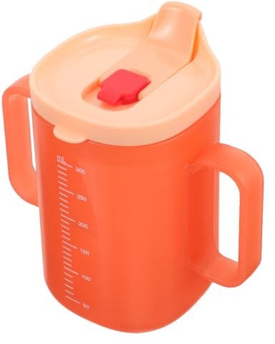WEKADRIN Gobelet pour Garçon Fille avec Anses Double Tasse Dapprentissage avec Échelle Fuite et Paille pour Garçon Fille Pratique pour Eau Lait et Soupe