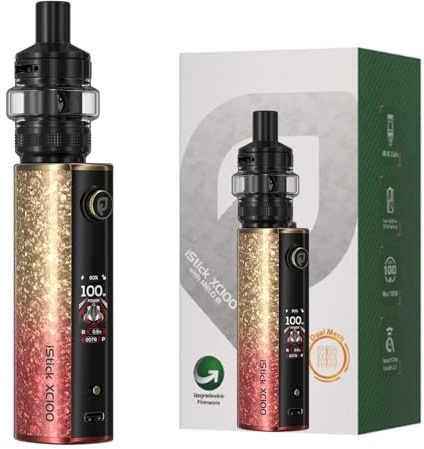 For Eleaf iStick XC100 Kit Alimentato batteria 18650/21700 | (non inclusa nella confezione) [5-100 W] Uscita massima con serbatoio MELO X da 5 ml - Senza nicotina, senza liquido