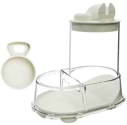 Generisch 2026 Gamelle automatique pour hamster - Distributeur automatique de nourriture pour petits animaux - Transparent - Distributeur stable pour gerbilles, souris, hérissons, furets - Blanc