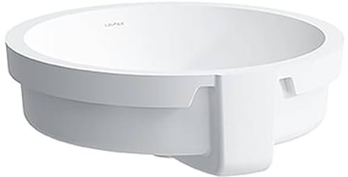 Laufen Living City lavabo encastrado desde abajo, con rebosadero, sin agujero para grifo, 450x455mm, blanco., H8134390001091