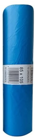 Bolsa basura azul 120 Lt. 85x105 fuerte y antigoteo. Rollo 10 ud
