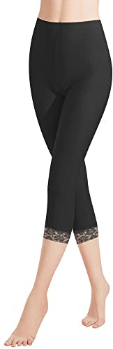 Libella Legging 3/4 Femmes Pantalon de Sport Taille Haute Legging Femme avec Dentelle en Coton Leggings pour Femmes 7/8 Femme Leggings Pantalon Capri Yoga Fitness Pantalon BL-2XL-1