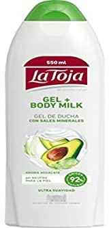 La Toja - Gel de Ducha + Body Milk Avocado - 550ml - Piel Radiante, Suave y Saludable - Cuida Intensamente La Piel