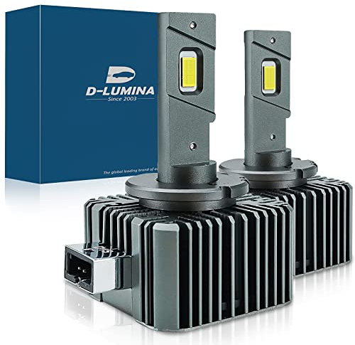 D-Lumina D1S LED Lampadine LED per auto a prova di errore 100% Canbus 90W 18000LM Sostituisci lampadine allo xeno HID OEM Plug and Play - 2 lampade