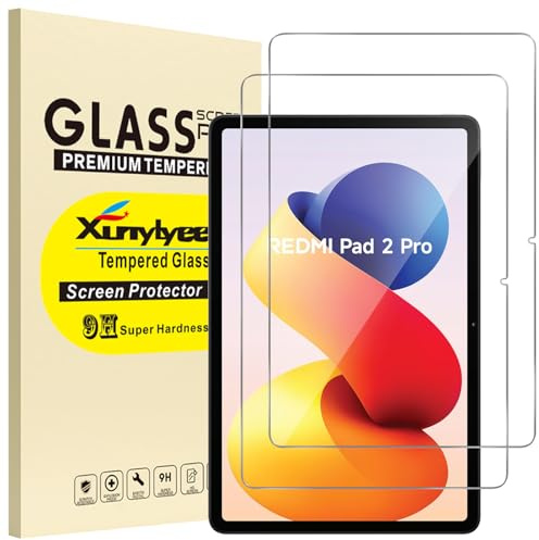 XunyLyee Pellicola per Xiaomi Redmi Pad 2 Pro/Redmi Pad Pro 12.1 Pollici 2024 Tablet Vetro Temperato [2 pezzi]