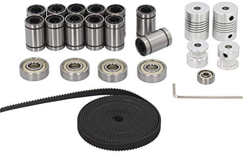 Umfassendes LM8UU-Linearlager- und Motorwellenkupplungsset – präzises 3D-Drucker-Upgrade-Set mit GT2-Riemen und Riemenscheibe für verbesserte Leistung und Zuverlässigkeit