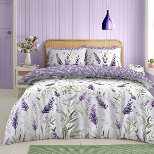 GC GAVENO CAVAILIA White King Size Duvet Cover Sets, Reversible Bedding & Linen Bed Set With Pillowcases, Botanical Leaf Quilt Cover (230x220 cm)
