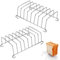 Sertay 2 Pezzi Scaffale Pane Tostato, Rack Stoccaggio Toast, Supporto Toast Acciaio Inossidabile, Tostapane Friggitrice Ad Aria, Fetta Pane Griglia Toast, per Fette di Pane Tostato, Pane, Hot Dog