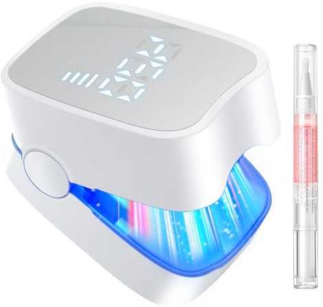 IUHFSIFS Neu Nagelpil Lasergerä 2-In-1 Gegen Nagelpilz【21-Tage schnell wirkende】Testsieger 470nm Blau 905nm Infrarotlicht