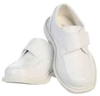 Toddler boy Dress Shoes Size 7 White escolares White Loafers Boys Slip on School bautizo Zapatos blancos para niños Vestir Church adolescentes Baptism Formal Slip-on Toddlers formales Uniform