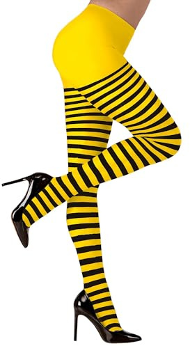 W WIDMANN MILANO Party Fashion - Medias, rayadas o de lunares, 70 DEN, Halloween, disfraces de carnaval