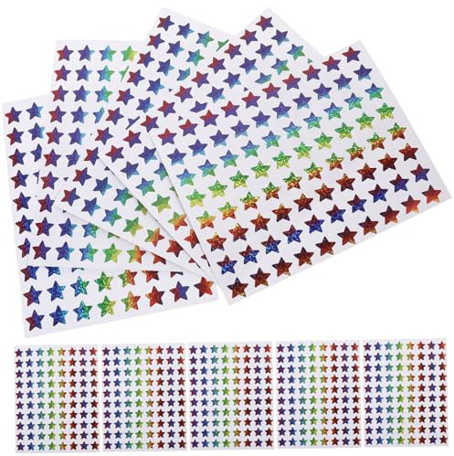 Toddmomy 18blätter Sticker Aufkleber Sterne Sticker Für Laptop Aufkleber Sterne Flaschenaufkleber Scrapbook Telefone Tagebuch