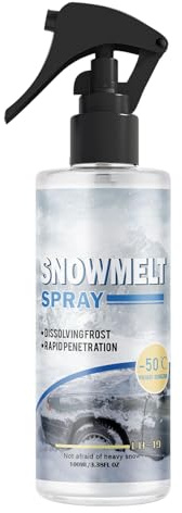 Liquido lavavetri invernale – Agente veloce per sciogliere il ghiaccio, liquido detergente concentrato, migliora la visione chiara, miscela sicura di protezione del vetro | Per specchietti