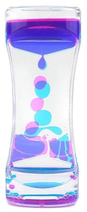 SEAFRONT Minuterie Liquide Colorée, Jouet de Relaxation en Acrylique, Minuterie Sensorielle en Sablier pour Enfants et Adultes, Parfaite pour Soulager Le Stress, Décoration de la Maison et du Bureau