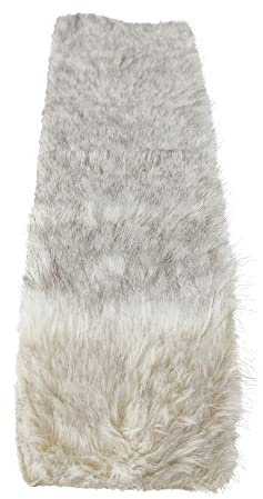 Boltze Tischläufer Felly (in Felloptik, Länge 120 cm, Breite 20 cm, Dekoration Weihnachten, Tischdekoration) 1008991