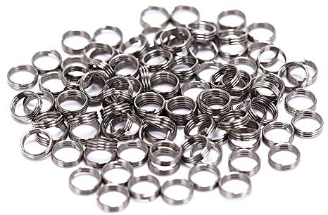 EORTA 100 Pieces Stainless Steel Dart Shaft Rings O-Ring Spring Ring for Dart Nylon Shafts Accessories, 4.15 MM