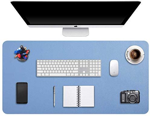 DOBAOJIA Große Schreibtischunterlage 90 X 43cm, Schreibtischmatte, Desk Pad | Schreibtischschutz XXXL, Schreibblock, für Laptop/Tastatur/Maus, PU Leder Wasserdicht + Wildleder Rutschfest