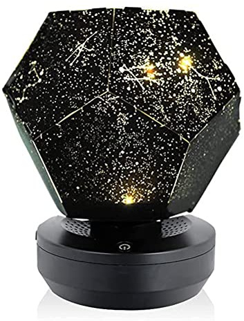 Rvtkak Starry Sky Projection Lamp USB Rechargeable Projector Night Light 3D Galaxy Bedside Lamp for Kids Bedroom