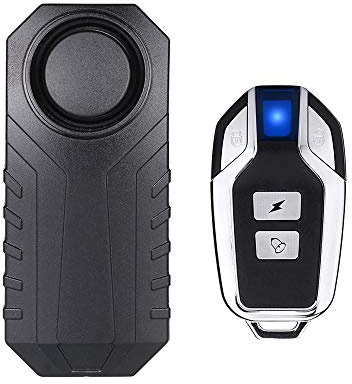 Lancoon Alarme De Vélo Améliorée, Capteur De Sécurité Anti-Vol, Sensibilité De Volume Réglable pour Moto Scooter Remorque E-Bike