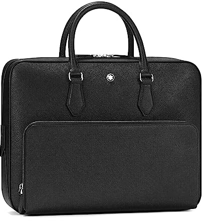 Montblanc MB Sartorial Document Case Medium BK Dokumententasche, Erwachsene, Unisex, Schwarz, Einheitsgröße