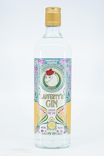 Lafferty’s London Dry Gin Scozzese - Pulito, con un Sapore Dominante di Ginepro e Note di Agrumi - Distillato in Scozia – 40% vol. – 70cl
