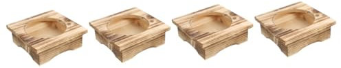 TOPBATHY 4 Pezzi Di Presine Resistenti Calore in Legno Da Tavolo Non Adatte Per Pentole Forniture Da Cucina
