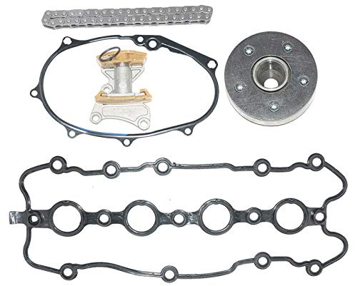 NSGMXT Regulador de árbol de levas y juego de cadena de distribución compatible con A3 A4 A6 TT Al-tea Le-on To-le-do Oc-ta-via 2.0 FSI 2.0 TFSI AXX BGB 06D103121B