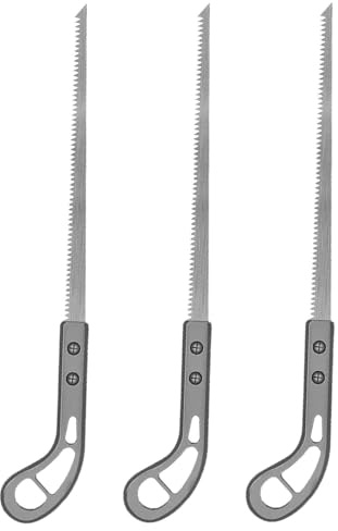 Patifirst Sierra para trabajar la madera - 3 sierras de mano de acero al manganeso SK para carpintería,Hoja de sierra de pértiga para camping, jardinería, caza, corte de madera, carpintería