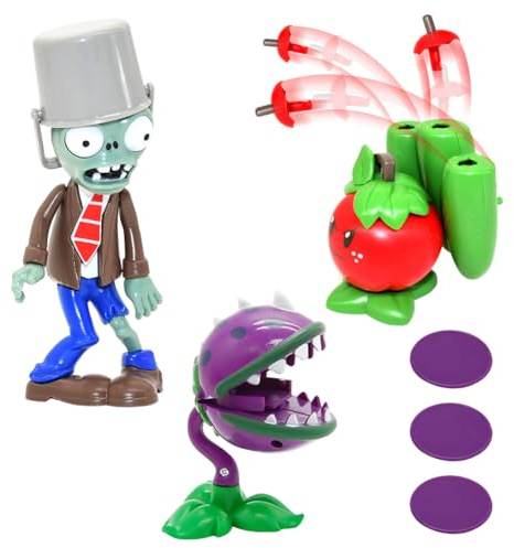 LGQHCE Plantes Guerre Zombies Jouets Figurines, Statue de Jouet pour Enfants, Plant vs Zombies Action Figure Collection Personnage PVC Ornements Anniversaire pour Fête d'enfants