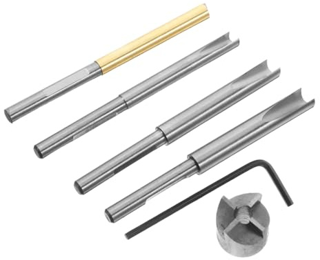 Trimmer per Penne in Legno Taglio Preciso, Set 1 | Acciaio al Carbonio Alto, Accessori Mandrino e Pinza, per Tornitura Legno, Falegnami e Penne
