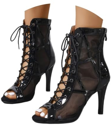 Generisch Stiletto Heels Open Toe Latin Dance Shoes for Evening Party and