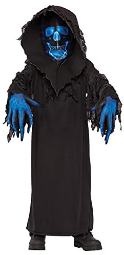Bristol Novelty Accesorios Disfraz de la muerte fantasma para niño, talla S, multicolor, S (630933_S)