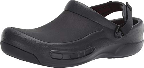 Crocs Unisex-Adult Bistro Pro Literide Clogs | Enclosed Toe Work Shoes | Slip Resistant | All Day Comfort, Black, 14 Women/12 Men