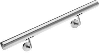 Monzana Pasamanos de Acero Inoxidable Barandilla de Pared para Escalera 50cm Soporte Pared Interior Exterior